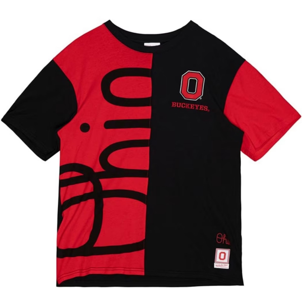 NWT Mitchell & Ness Ohio State Play by Play 2.0 Short Sleeve Tee Shirt